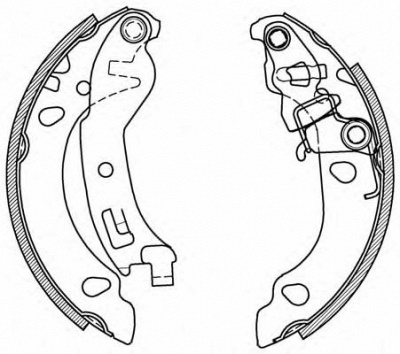 OPEN PARTS bsa206800 -  Комплект тормозных колодок
